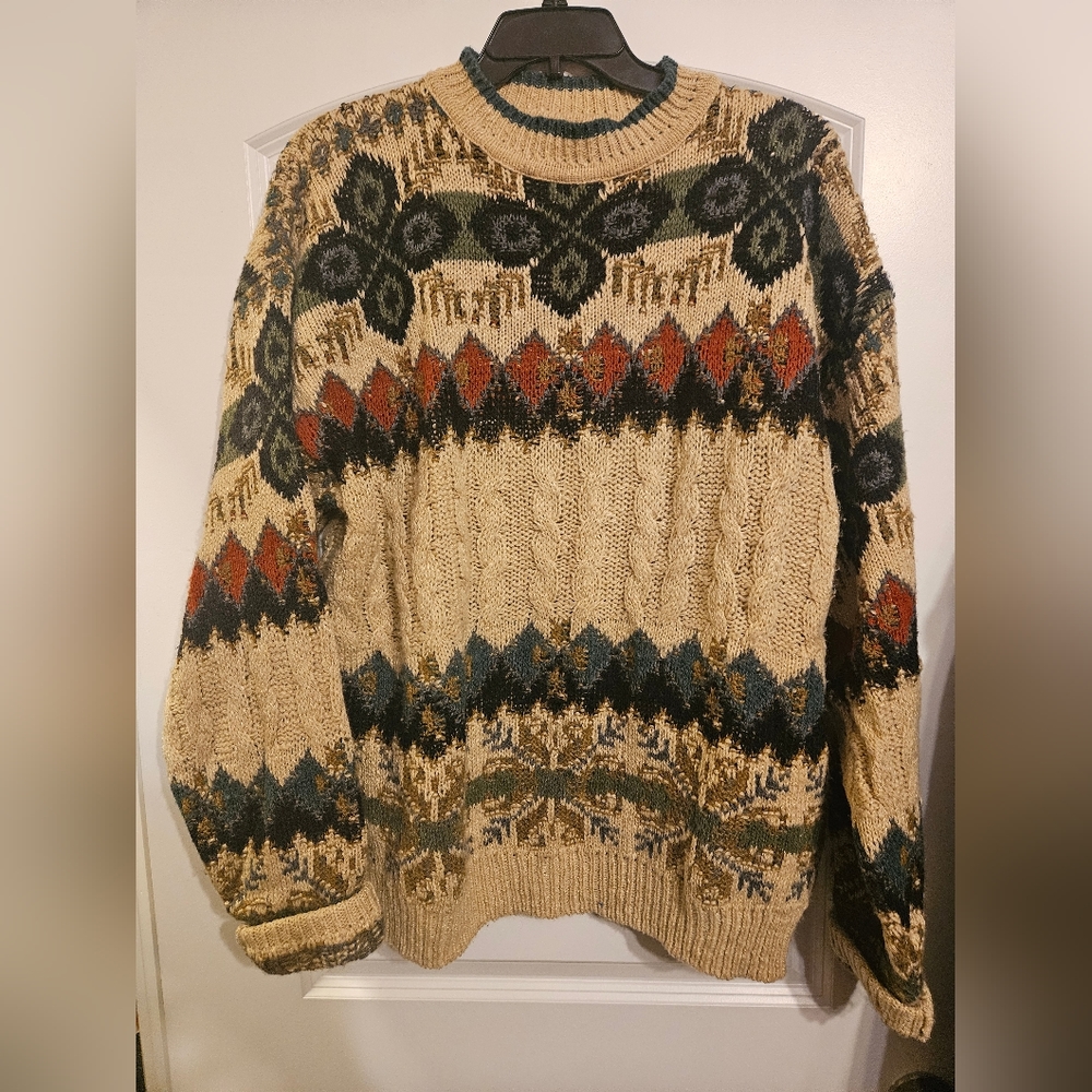 Vintage 70s 80s Men's Prima Sweater Large